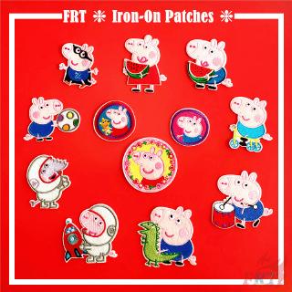 ☸ Cartoon：Peppa Pig Patch ☸ 1Pc Peppa &amp; George Diy Sew On Iron On Badges Patches（S-2）