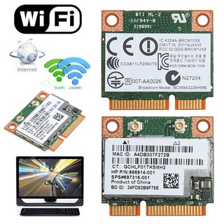 300 m wifi bluetooth 4 . 0 การ์ดอะแดปเตอร์ไร้สาย pci - e สําหรับ bcm 943228 hp sps 7181-001