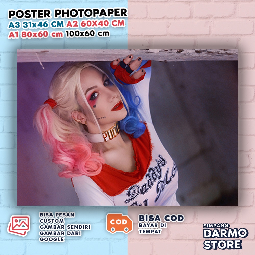 โปสเตอร์ภาพยนตร์ Harley Quinn Birds Of Prey DC Joker Girl HLQX-24 สําหรับเด็กผู้หญิง