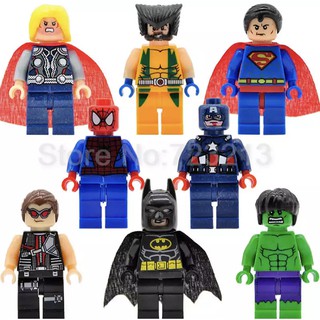 เลโก้ตัวต่อ Super Hero Mix (SET 8 PCS) ไม่มีกล่อง POC0091