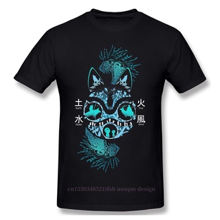 เสื้อยืด ผ้าฝ้าย 100% พิมพ์ลายการ์ตูน Mononoke ปลาโลมา เหมาะกับฤดูร้อน