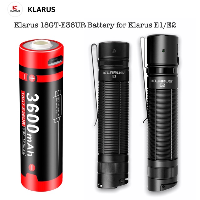  18gt e36ur 18650 3600mah 3 6v li ion battery for klarus