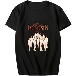 เสื้อยืดแขนสั้นลําลอง พิมพ์ลาย Kpop SEVENTEEN Face the Sun แฟชั่นฤดูร้อน สําหรับผู้ชาย และผู้หญิงS-5XL