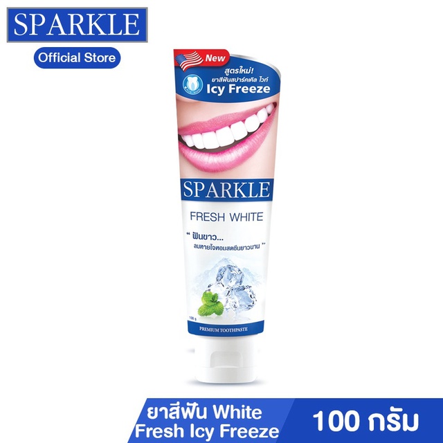 Sparkle ยาสีฟัน สูตร White Fresh Icy Freeze Toothpaste SK0044 ขนาด 100 g. kuron