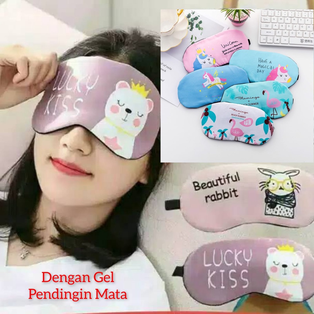 MATA IBEL - Travel Eye Mask Cooler Travel Glasses พร้อมเจลทําความเย็น