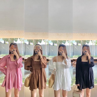 🛼⚡️⌒ polly holly -Sally Jumpsuit ชุดจั๊มขาสั้น