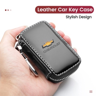 เคสกุญแจรีโมทรถยนต์ แบบหนัง แต่งซิป สําหรับ Chevrolet Trailblazer Captiva Cruze