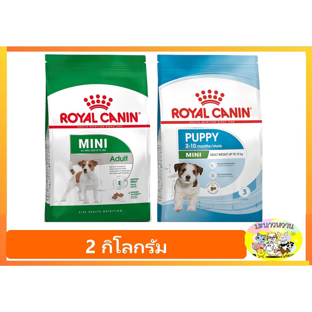 Royal canin Mini Puppy / Adult 2 kg. โรยัล คานิน