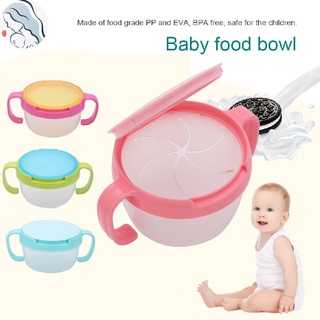 Mother &amp; Baby Bpa Free ชามอาหารกันรั่วไหลขนมขบเคี้ยวสําหรับเด็กวัยหัดเดิน