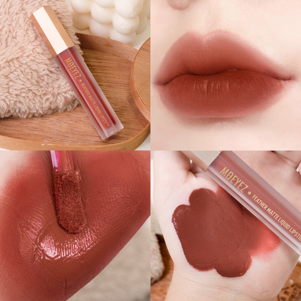 ร้าย นะคะคุณ!! ส่งฟรี!! โมอายซ์ ฟีเธอร์ แมทท์ ลิควิด ลิปสติก ซี10 ลิปทุกสามชิ้นทุกสี รับของแถมฟรีจ้า