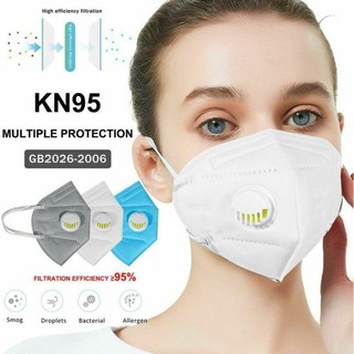 KN95 แบบมีวาล์ว ป้องกันPM2.5ได้ 1กล่อง 30ชิ้น สีขาว