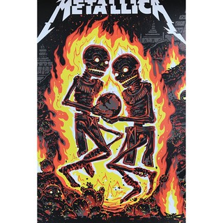 โปสเตอร์Metallica โปสเตอร์เมทัลลิกา โปสเตอร์ วอลเปเปอร์ ตกแต่งผนัง Poster โปสเตอร์วินเทจ โปสเตอร์วงดนตรี