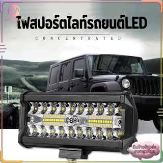 ไฟสปอร์ตไลท์รถยนต์LED Spotlightไฟหน้ารถยนต์12-24Vไฟตัดหมอก/ไฟส่องสว่างหน้ารถ/ไฟออฟโรด120W ส่งจากไทย