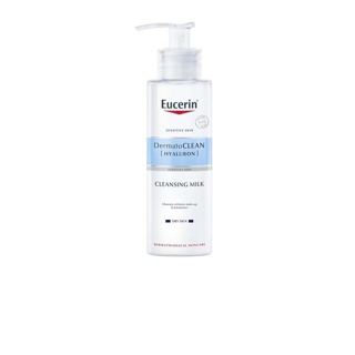 Eucerin UltraSENSITIVE [Hyaluron] Cleansing milk 200ml น้ำนมเช็ดเครื่องสำอางสำหรับผิวแห้งแพ้ง่าย