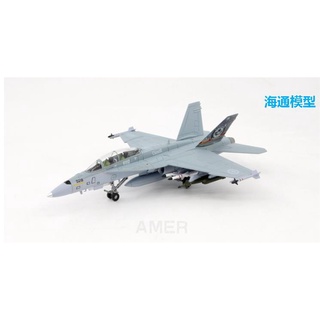 พร้อมส่ง โมเดลเครื่องบินรบ AMER 1/100 Canadian Air Force F/A-18B Bumblebee F18 อัลลอย สําหรับตกแต่ง ของขวัญวันเกิด