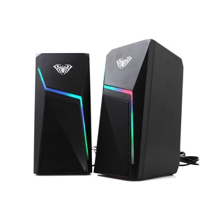 ลำโพง - AULA WIND N521 - BLACK GAMING SPEAKER RGB PULSE