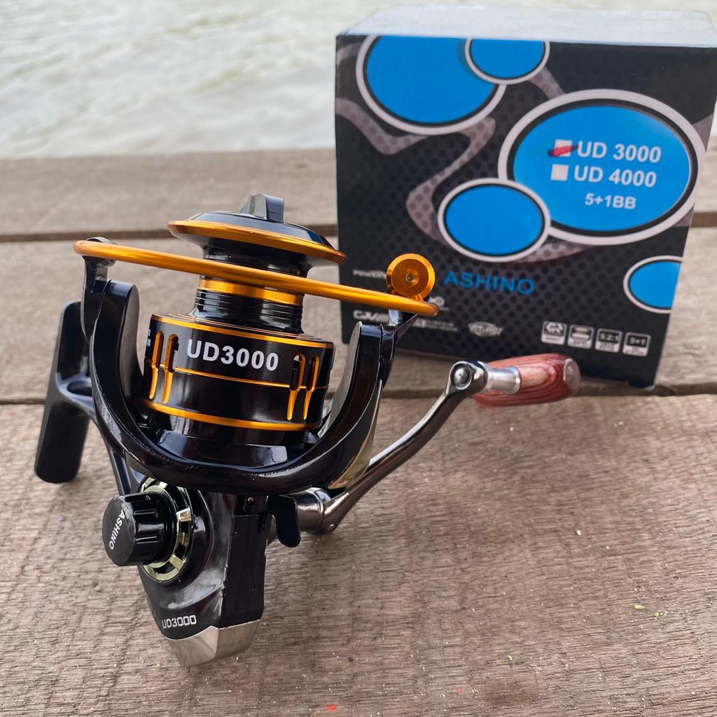 [ เหลือ 330.- ใส่โค้ด SEPDRE2 ]รอกสปินนิ่ง อาชิโน่ ASHINO UD 3000