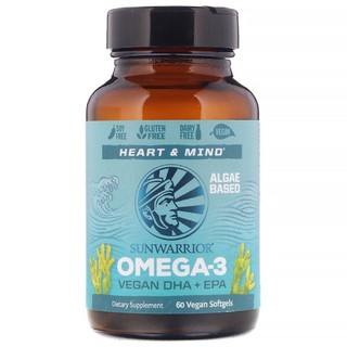 🇺🇸Pre Order🌟🌟🌟Sunwarrior, Omega-3, Vegan DHA + EPA, 60 Vegan Softgels🇺🇸