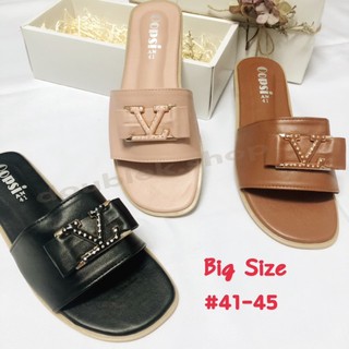 พร้อมส่ง ... รองเท้าแตะสวม แต่งอะไหล่ 41-45