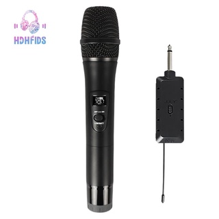 Wireless Microphone Handheld Microphone with Charging Receiver 3.5mm Adapter for Karaoke Party Speech 200 Feet(Golden)