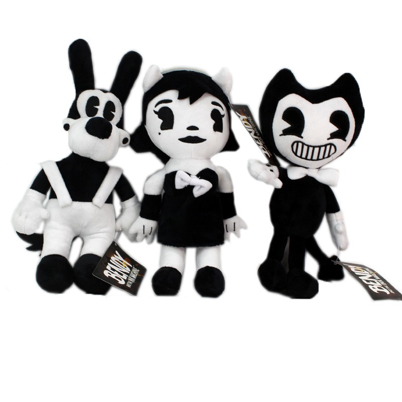 1pcs 30cm Bendy ของเล่นตุ๊กตาเกม Bendy และเครื่องหมึก Bendy & Boris & Alice Angel ตุ๊กตาของขวัญตุ๊กต