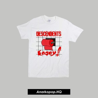 เสื้อยืดผู้ชาย เสื้อยืด พิมพ์ลาย Band DESCENDENTS เพลงป๊อปป็อป S-5XL