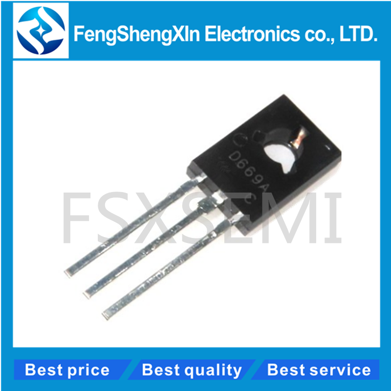 10 ชิ้น/ล็อตใหม่ 2SD669A D669A TO-126 PNP ทรานซิสเตอร์พลังงาน