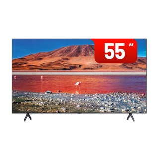 [เหลือ12,140 ทักแชทรับโค้ด] SAMSUNG TV UHD 4K Smart TV 55 นิ้ว รุ่น UA55AU7700KXXT+one remote - รับประกันสินค้า 1 ปี