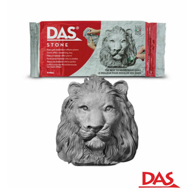 ดินปั้นสีเทา (DAS Air Dry Modelling Clay : Stone)