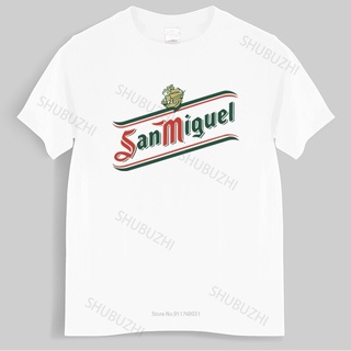 ถูกสุดๆมาใหม่ เสื้อยืดลําลอง แขนสั้น พิมพ์ลาย Brewery San Miguel Beer สีดํา สําหรับผู้ชาย