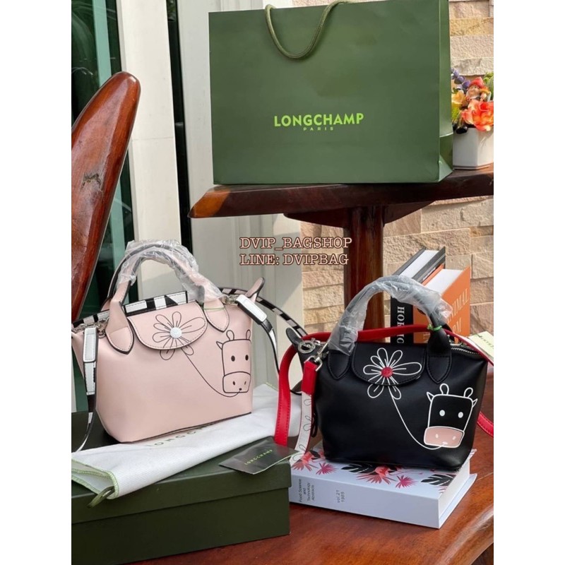 Longchamp Year of OX  LE PLIAGE CUIR TOP HANDLE BAG XS แท้💯%