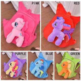 🔥พร้อมส่ง🔥🎒กระเป๋าเป้ ม้าโพนี่ Little Pony 🎒มี5สี.