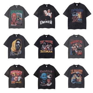 เสื้อยืด พิมพ์ลาย Lil Uzi Vert Tupac 2pac Asap Rocky Kendrick Lamar Biggie ขนาดเล็ก สําหรับผู้ชาย