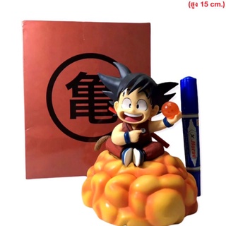 โมเดล Dragonball ดราก้อนอล ซุน โกคู ขี่เมฆสีทอง ขนาด15cm. มีกล่อง