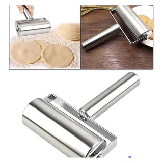 Steel Rolling pin ที่นวดแป้ง ไม้นวดแป้งสแตนเลส ไม้คลึงนวดแป้ง ไม้นวดแป้งเล็ก T1450