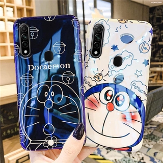 เคส Realme 5i 5 5s C3 7Pro 7 5G 5 6 7i 6i 7 Pro 3 C17 C11 C15 C12 C25 XT ทรศัพท์ลายการ์ตูนโดเรม่อน,เคสโทรศัพท์แฟชั่นลายการ์ตูนบลู-เรย์3มิติผิวเงาฝาครอบหลังTPUนิ่มกันกระแทกสำหรับผู้หญิงเด็กผู้หญิง | YQ