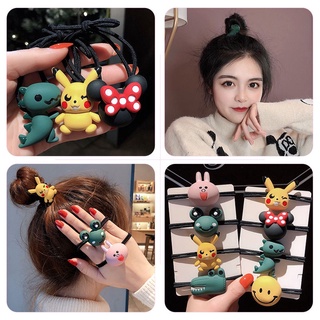 Super Cute Hair Accessories Net Red Head Rope Female Sen Tie Hair Rope Korean Style Ins Cartoon Animal Cute Rubber Band Head Wholesale