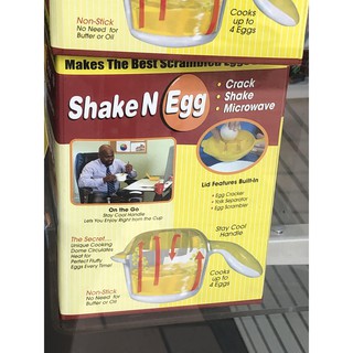 Shake N Egg Fast Delicious Fluffy Scramble Egg Maker Mess Free Microwave Egg Cooker