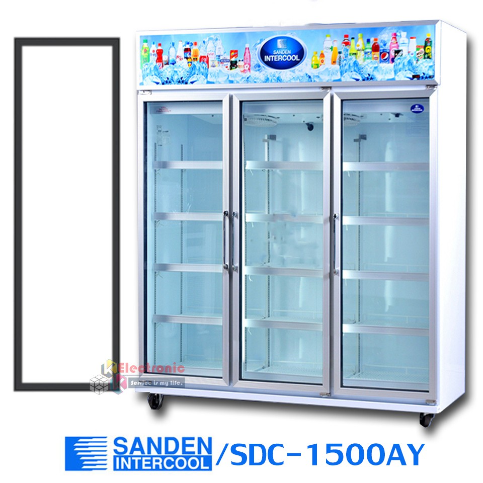 ขอบยางประตูตู้แช่ Sanden Intercool รุ่นSDC-1500AY (ตู้แช่ 3 ประตูใหญ่)ของแท้
