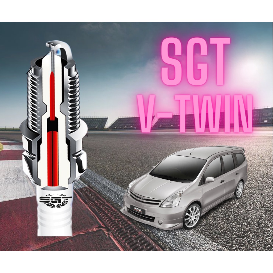 SGT V TWIN SPARK PLUG LKAR7EY Code : M7Y 4pcs Nissan Livina L10 2006-2018
