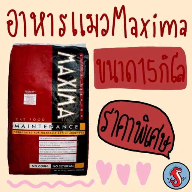 ‼️ราคาพิเศษ‼️Maxima แม็กซิม่า อาหารแมว รสเนื้อแกะ ขนาด 15 กิโลกรัม🐱