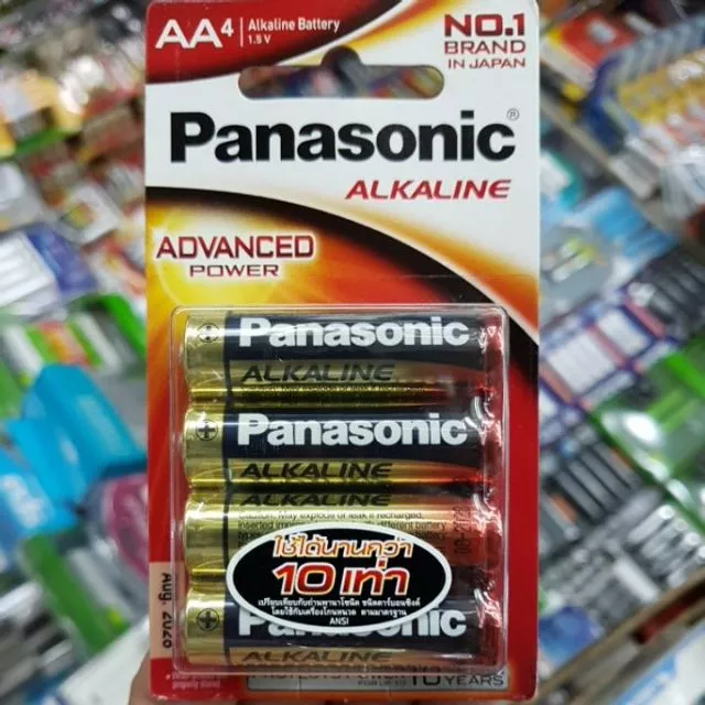 ถ่าน Pana sonic Alkaline Size AA 1.5V เลือกแพค4ก้อน หรือ แพค2ก้อน ของใหม่ ของแท้บริษัท