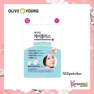 (พร้อมส่ง/ของแท้) Olive Young แผ่นแปะสิว&amp;ดูดสิวเกาหลี 102pcs