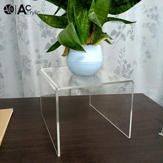 ชั้นวางโมเดล ชั้นอะคริลิค ชั้นวางของ ทรง U ขนาด ก15xย20xส12.5cm. หนา 4 มิล (U7)