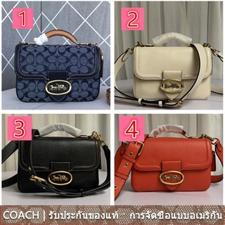 us นำเข้า⭐️ 3630 3625 Coach Chambray organ กระเป๋าสะพายไหล่สตรีที่จับด้านบน C3630 C3625