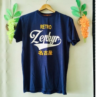 เสื้อยืด Vintage Zephyr ไซส์M สกรีนยางนูนสวย อกเอวฟรี-40,ยาว27.5 งานค้างสต็อคญี่ปุ่น เคลียร์ขายมือสอง สวยใหม่มาก