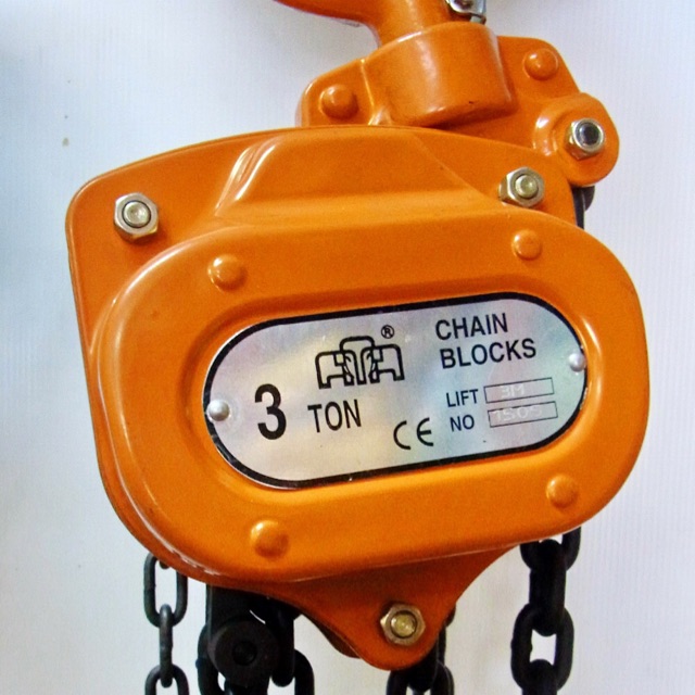 รอกโซ่ มือสาว 3 ตัน ตราช้าง (โซ่คู่ 3 เมตร)