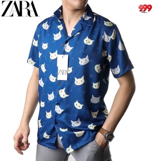 zara เสื้อเชิ้ตแขนสั้น