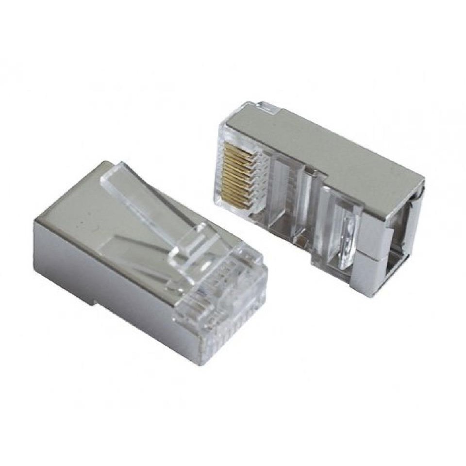 Usa AMP RJ45 CAT5 CAT6 ปลั๊กสําหรับสายเคเบิลเกลียวโล่แข็ง