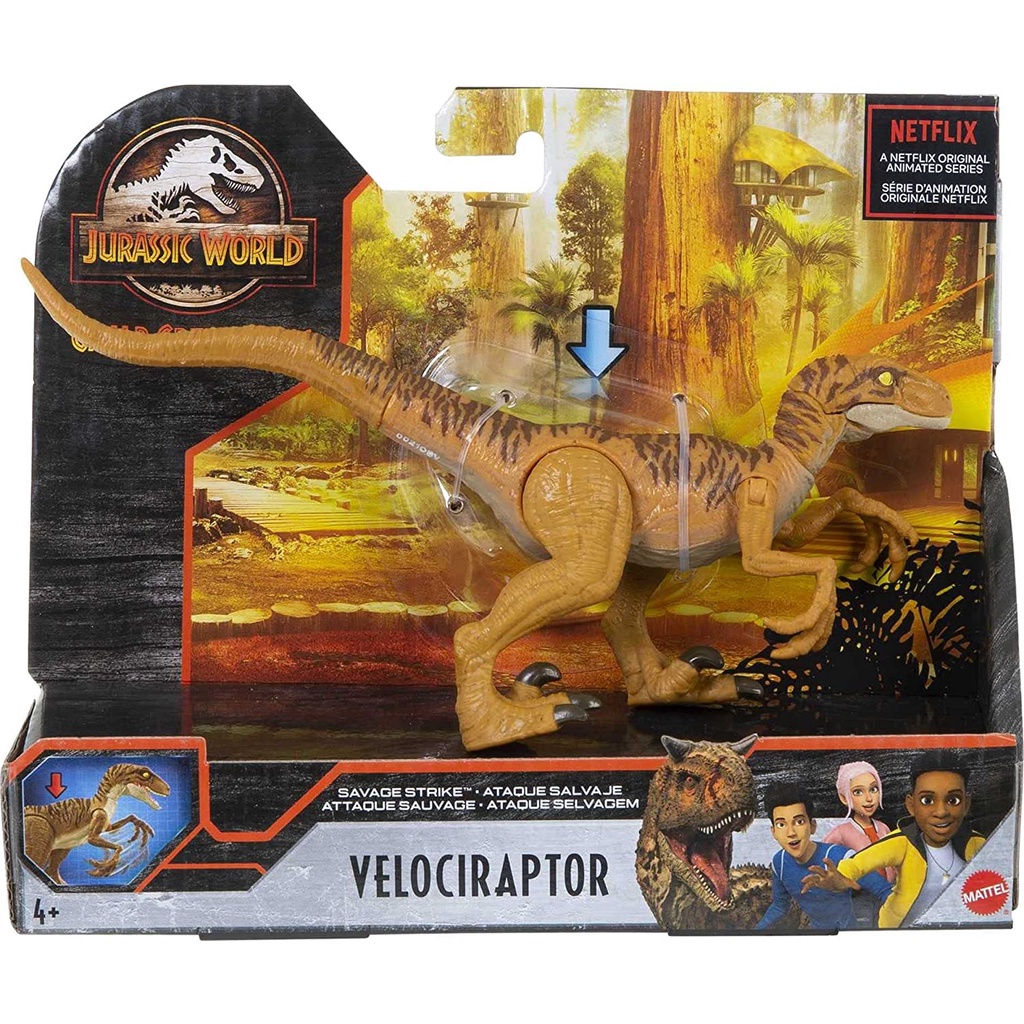 Jurassic World Velociraptor - Claw Slash Savage Strike Dinosaur Action Figure HBX32 ฟิกเกอร์ Jurassi